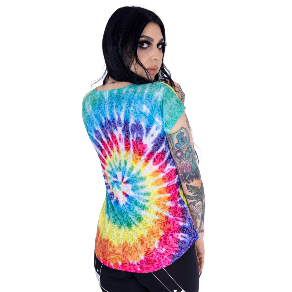 Innocent Lifestyle - BURNOUT PSYCHEDELIC Top - Regenboog